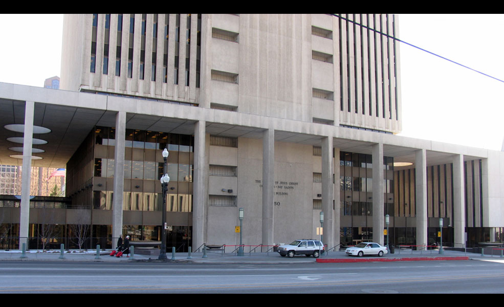 Okland Construction Lds Church Office Building North Temple Entrance